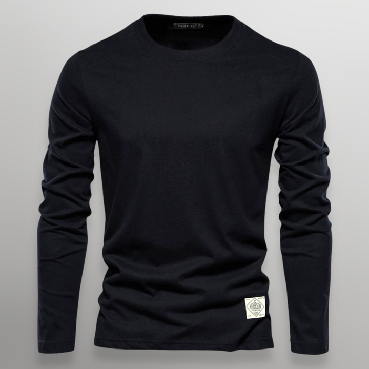 Kenji Cotton Long-Sleeve Tee