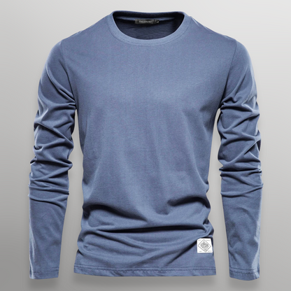 Kenji Cotton Long-Sleeve Tee