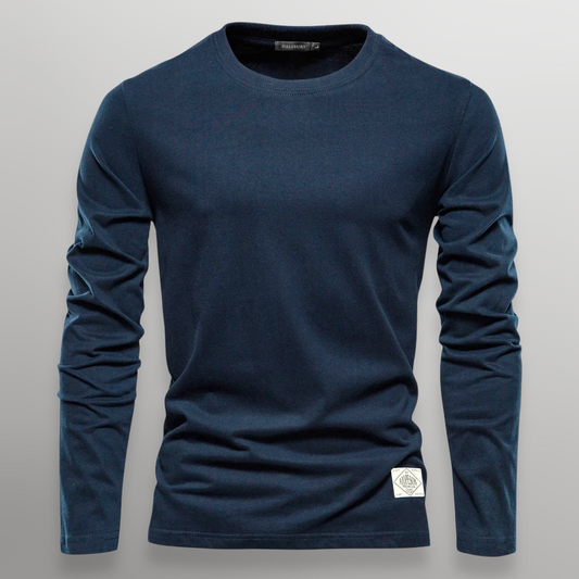 Kenji Cotton Long-Sleeve Tee