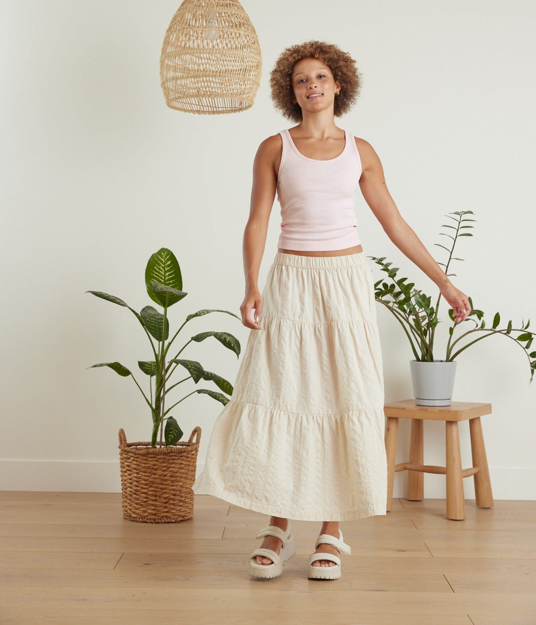 Haylea Skirt - Pearl