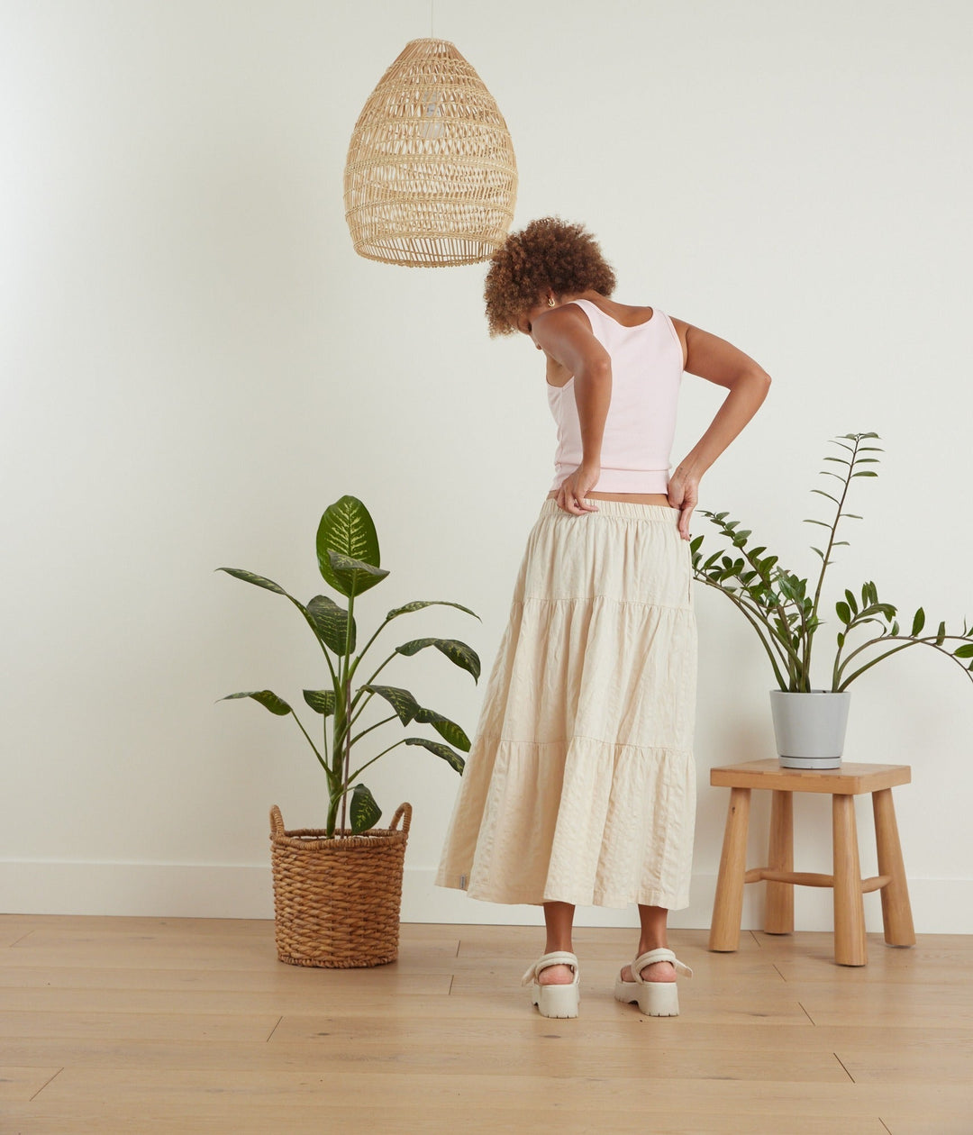 Haylea Skirt - Pearl