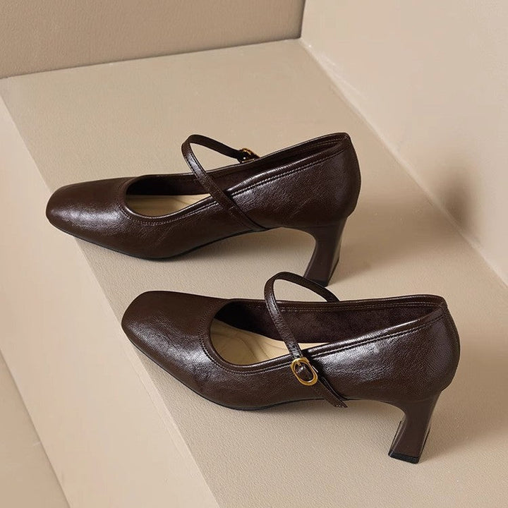 Aura Lizel | Leather Heels