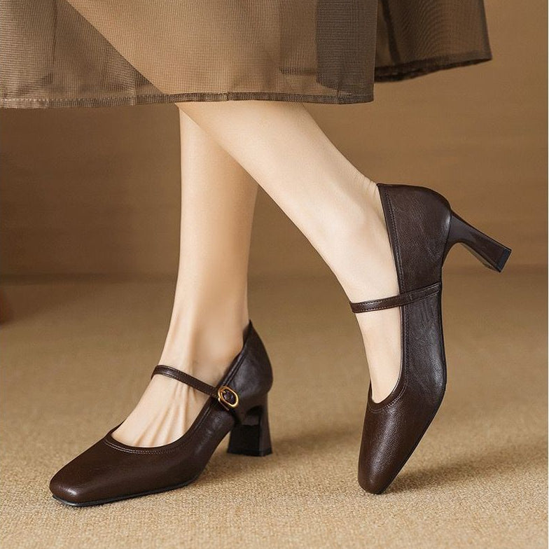 Aura Lizel | Leather Heels