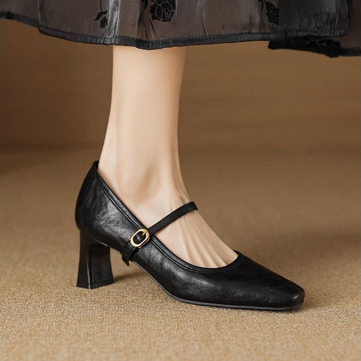 Aura Lizel | Leather Heels