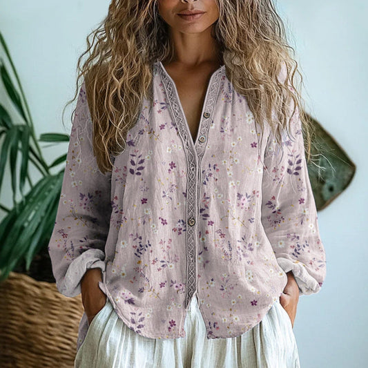 Vintage Leaf Blouse
