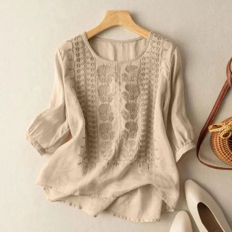 Aurora Embroidered Relaxed Blouse