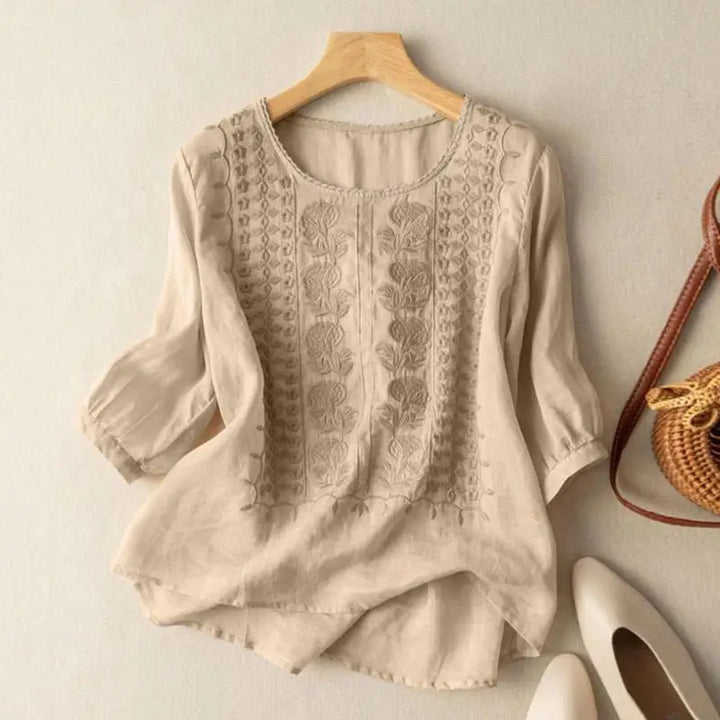 Aurora Embroidered Relaxed Blouse