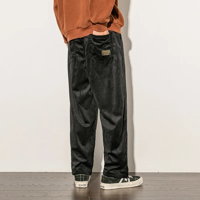 Sander Wide-Leg Corduroy Pants