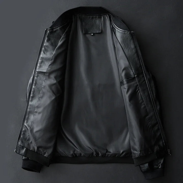 Leather Bomber Jacket