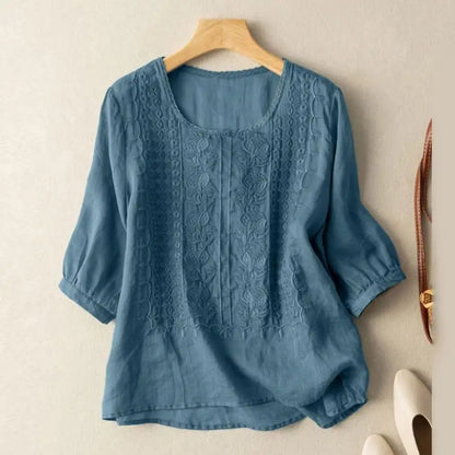 Aurora Embroidered Relaxed Blouse