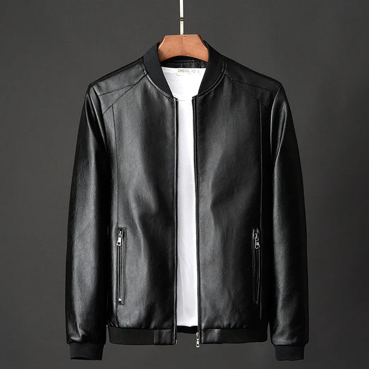 Leather Bomber Jacket