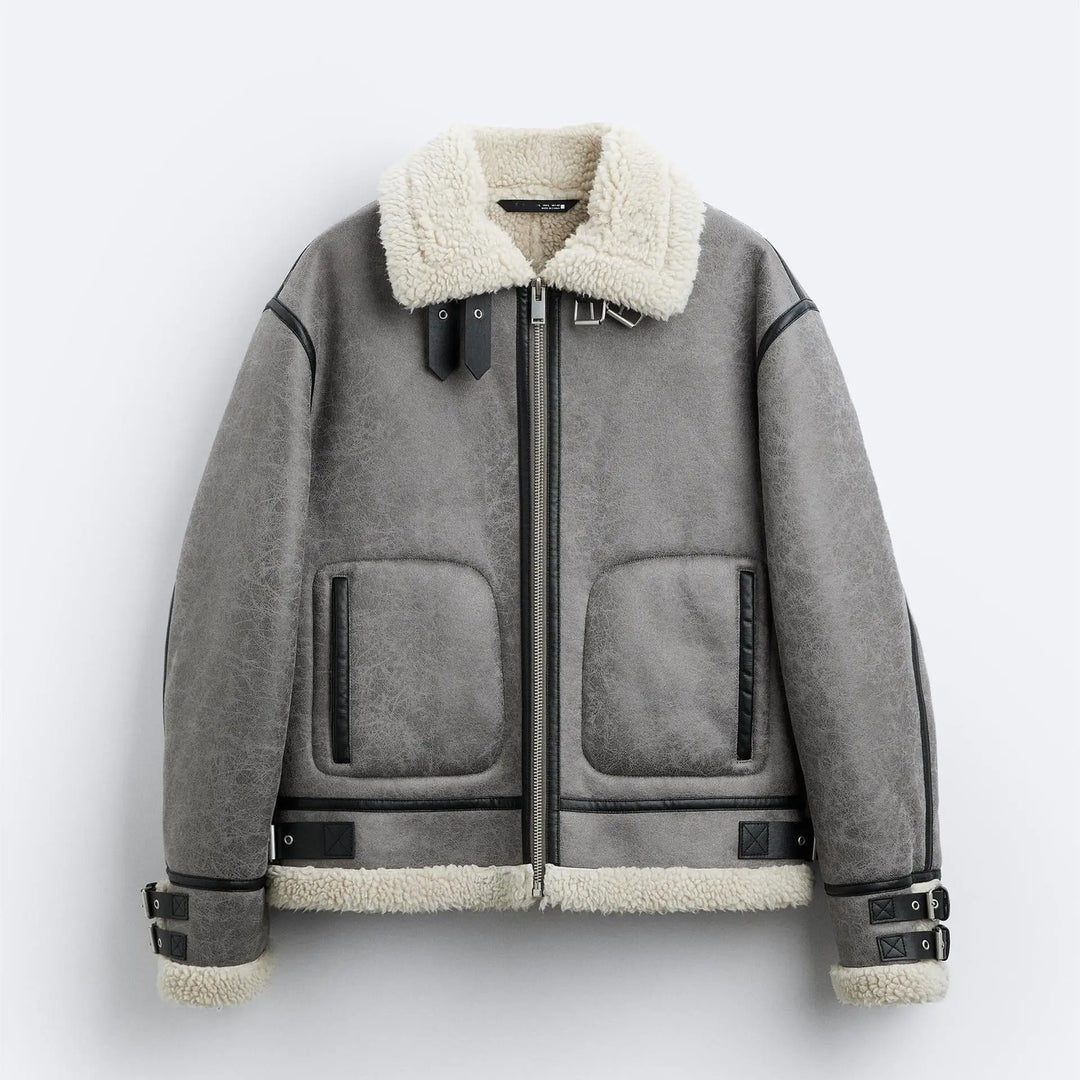Arlo | Leather Fur Jacket