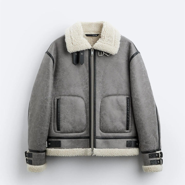 Arlo | Leather Fur Jacket