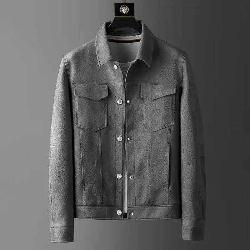 Regular Fit Suede Overshirt
