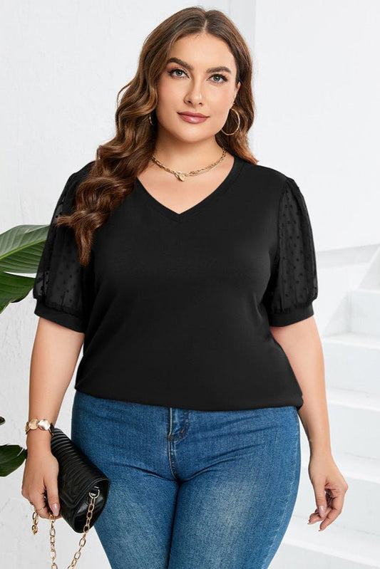 Sleek V-Neck Blouse