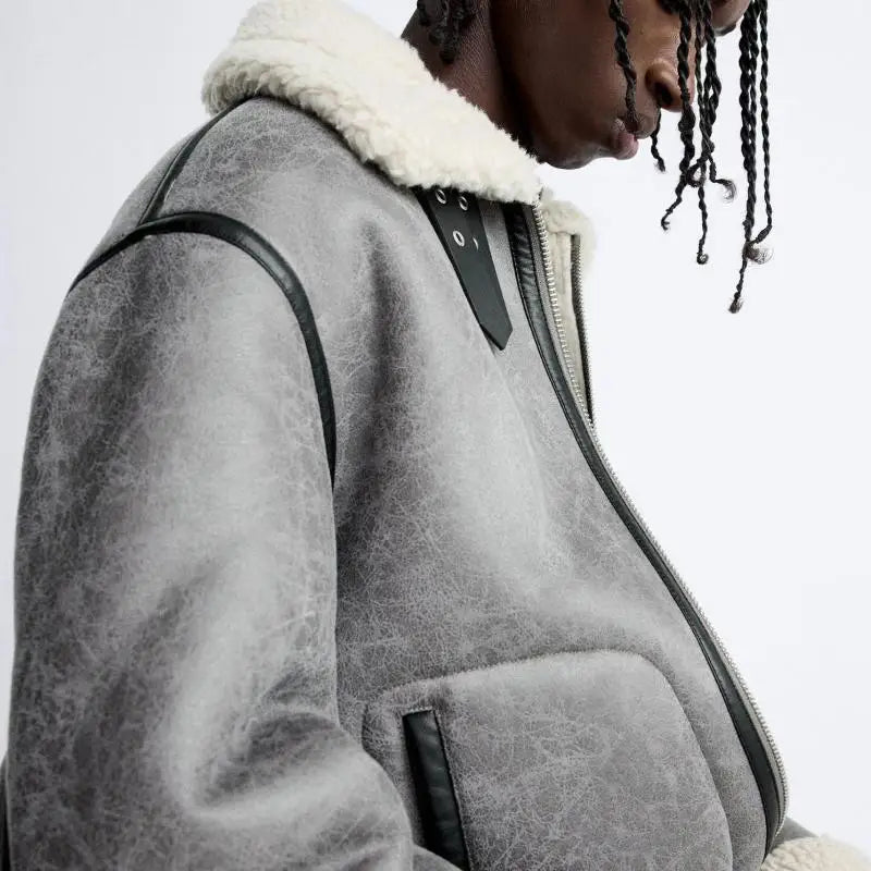 Arlo | Leather Fur Jacket