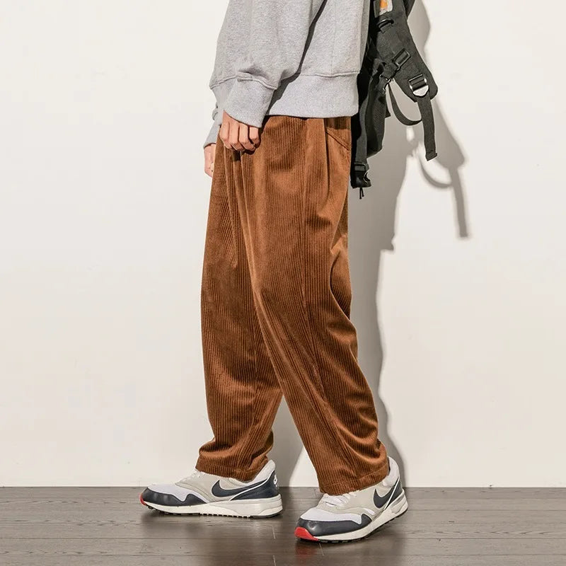 Sander Wide-Leg Corduroy Pants