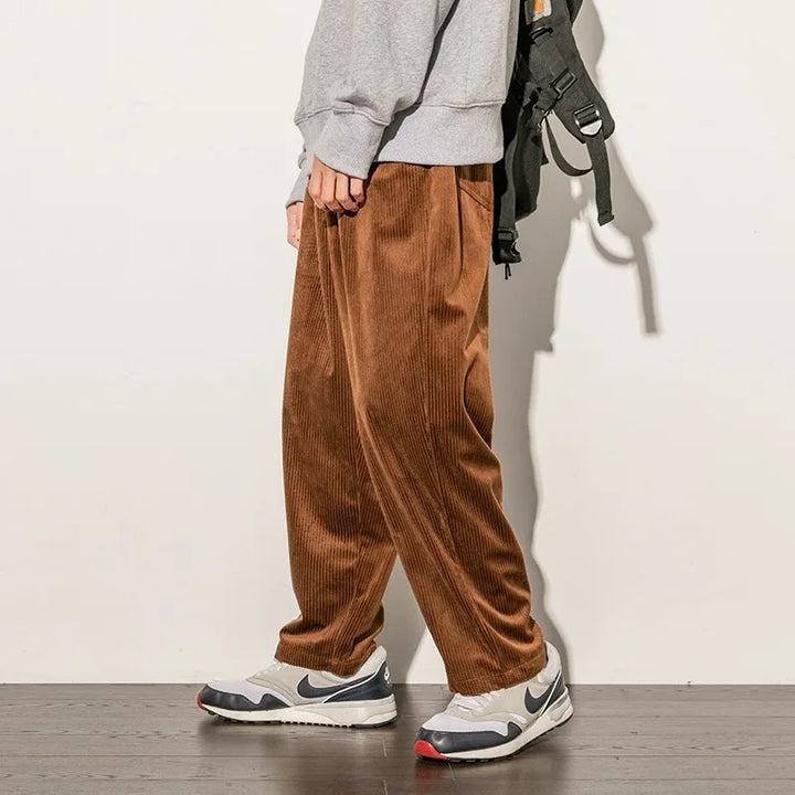 Sander Wide-Leg Corduroy Pants