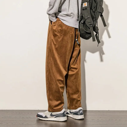 Sander Wide-Leg Corduroy Pants