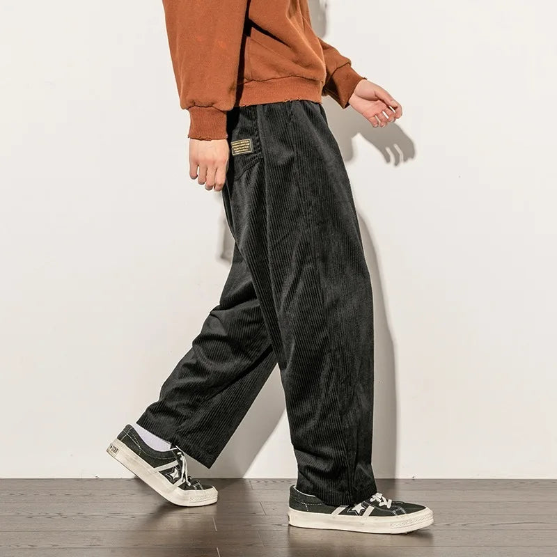 Sander Wide-Leg Corduroy Pants