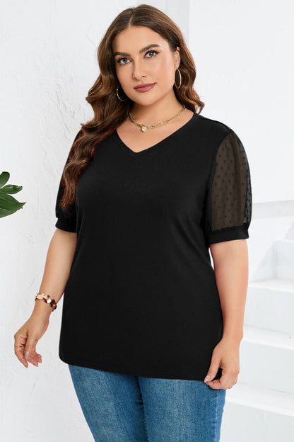 Sleek V-Neck Blouse