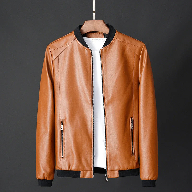 Leather Bomber Jacket