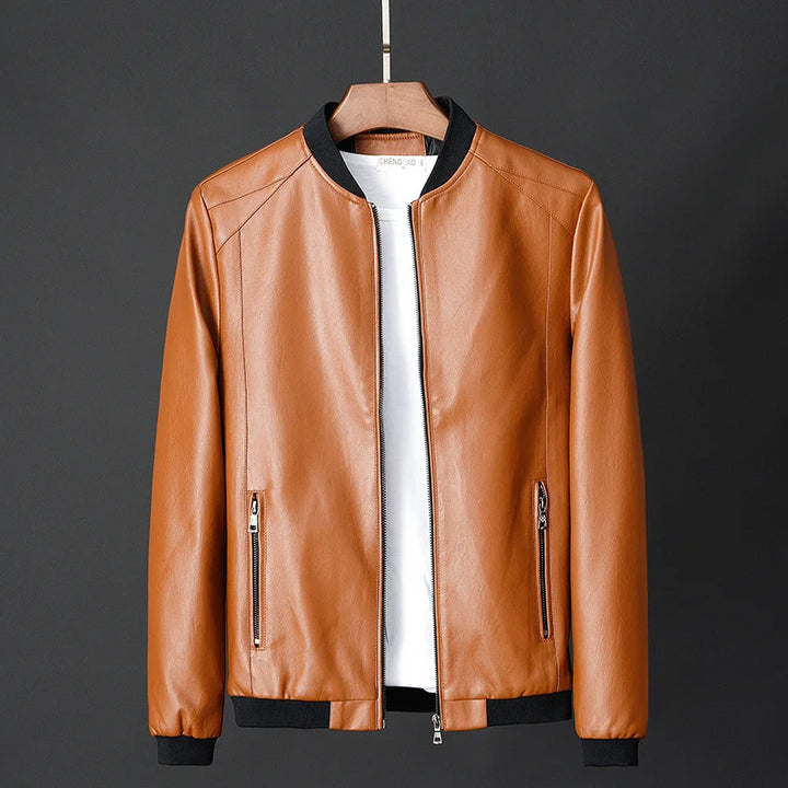 Leather Bomber Jacket