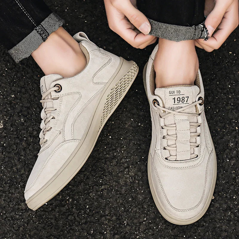 Valentio Genuine Suede Leather Sneaker