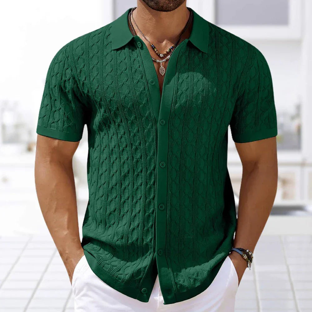 TALON | BUTTON-DOWN KNITTED SHIRT