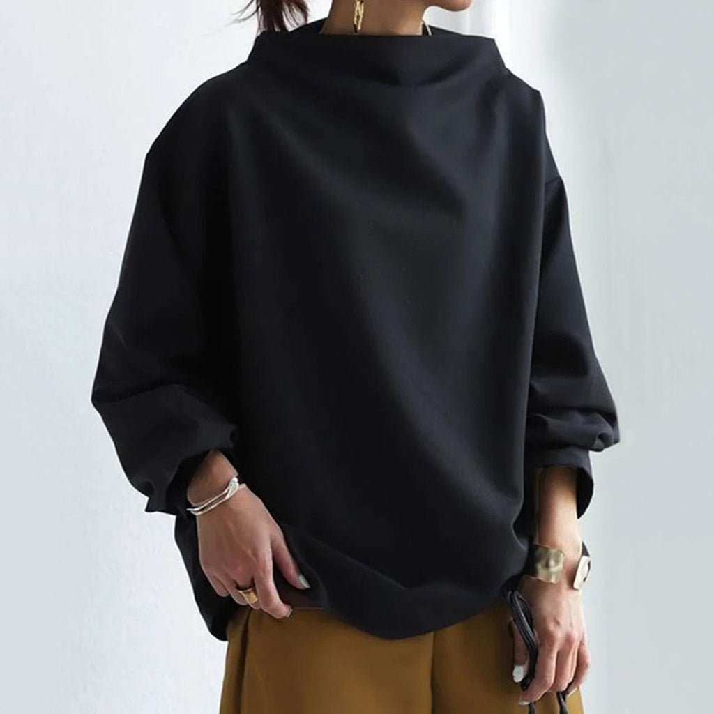 High-Neck Soft Knit Top