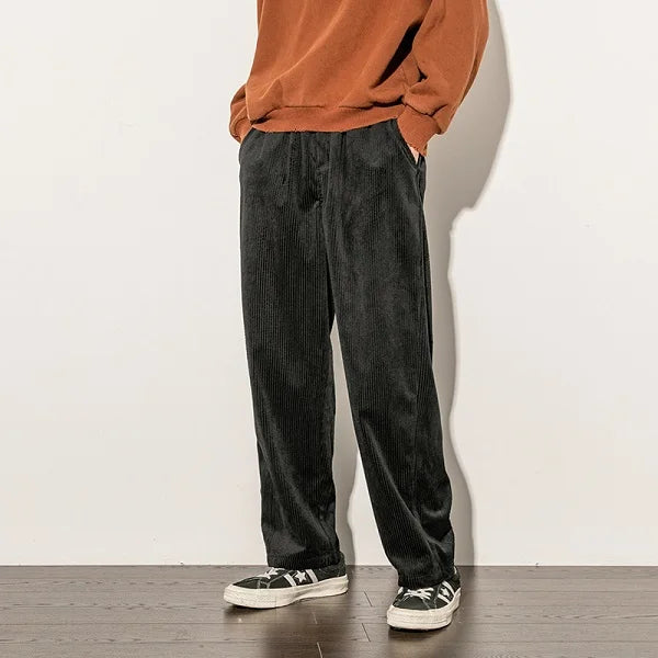 Sander Wide-Leg Corduroy Pants