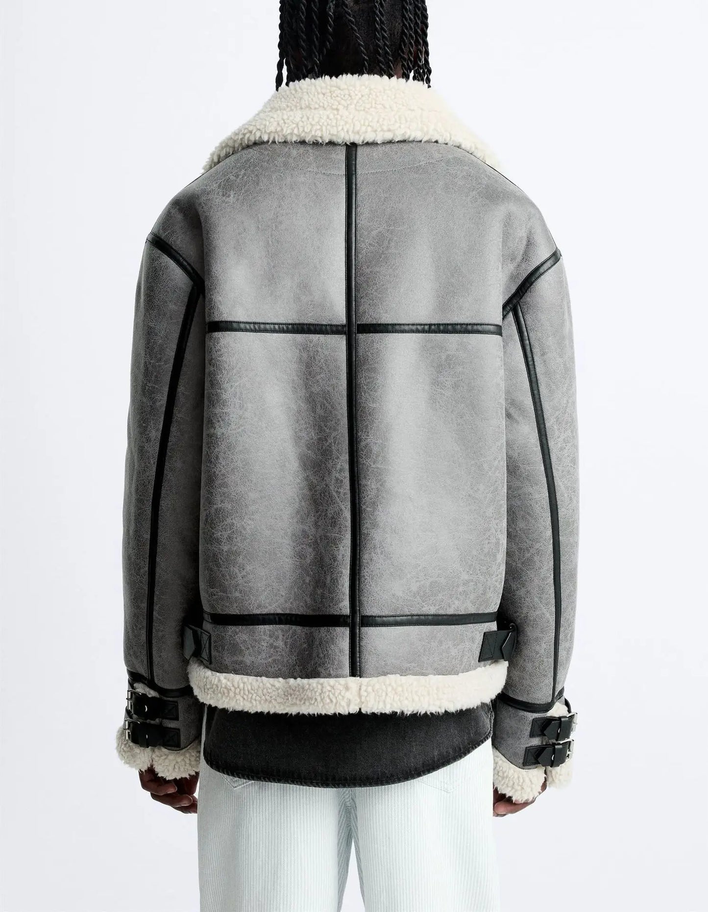Arlo | Leather Fur Jacket
