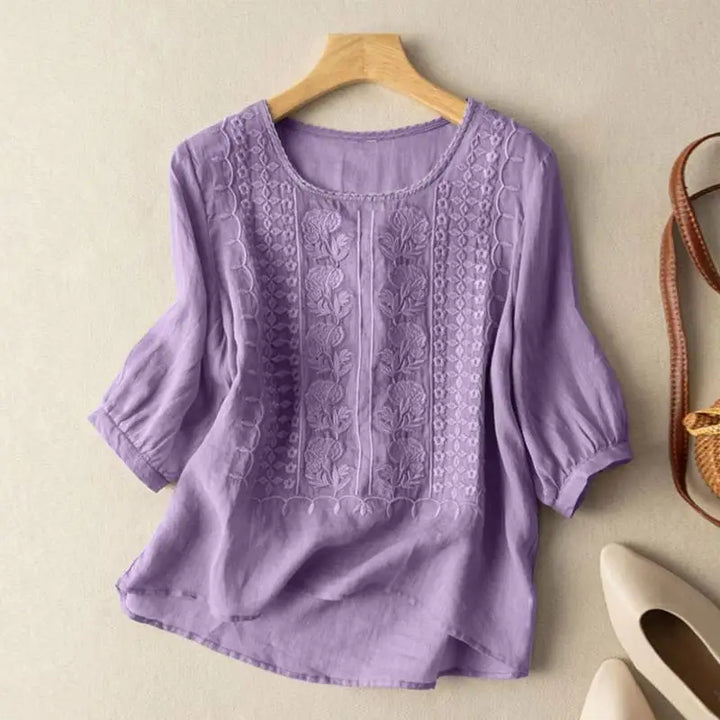 Aurora Embroidered Relaxed Blouse