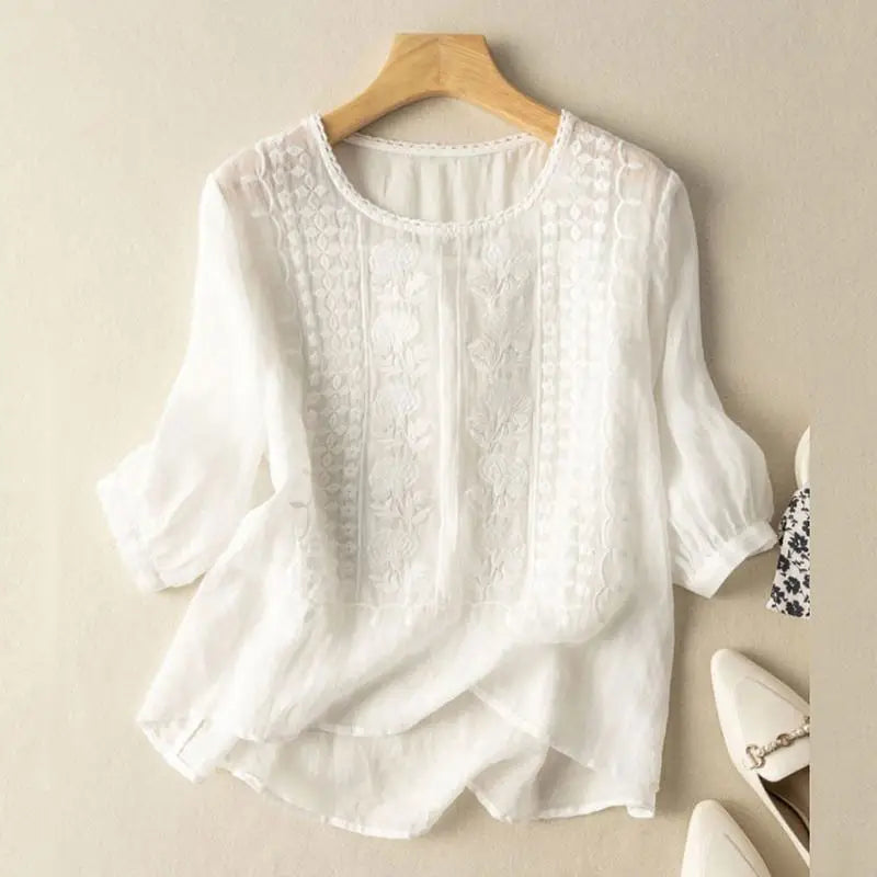 Aurora Embroidered Relaxed Blouse