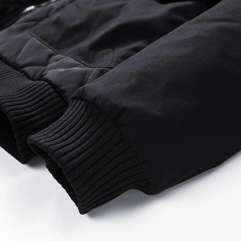 Regular Fit Quilted Puffer Bomber Jacket