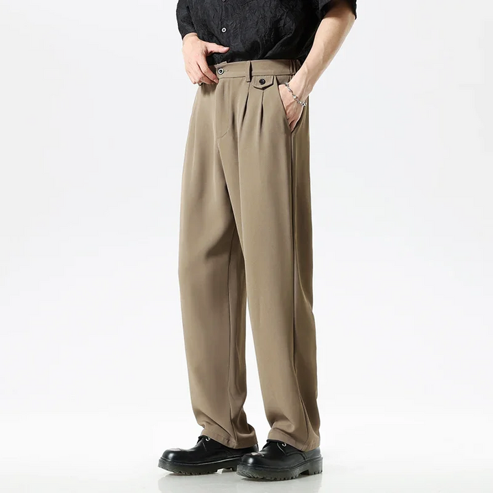 Vincent Relaxed Fit Pleated Pants