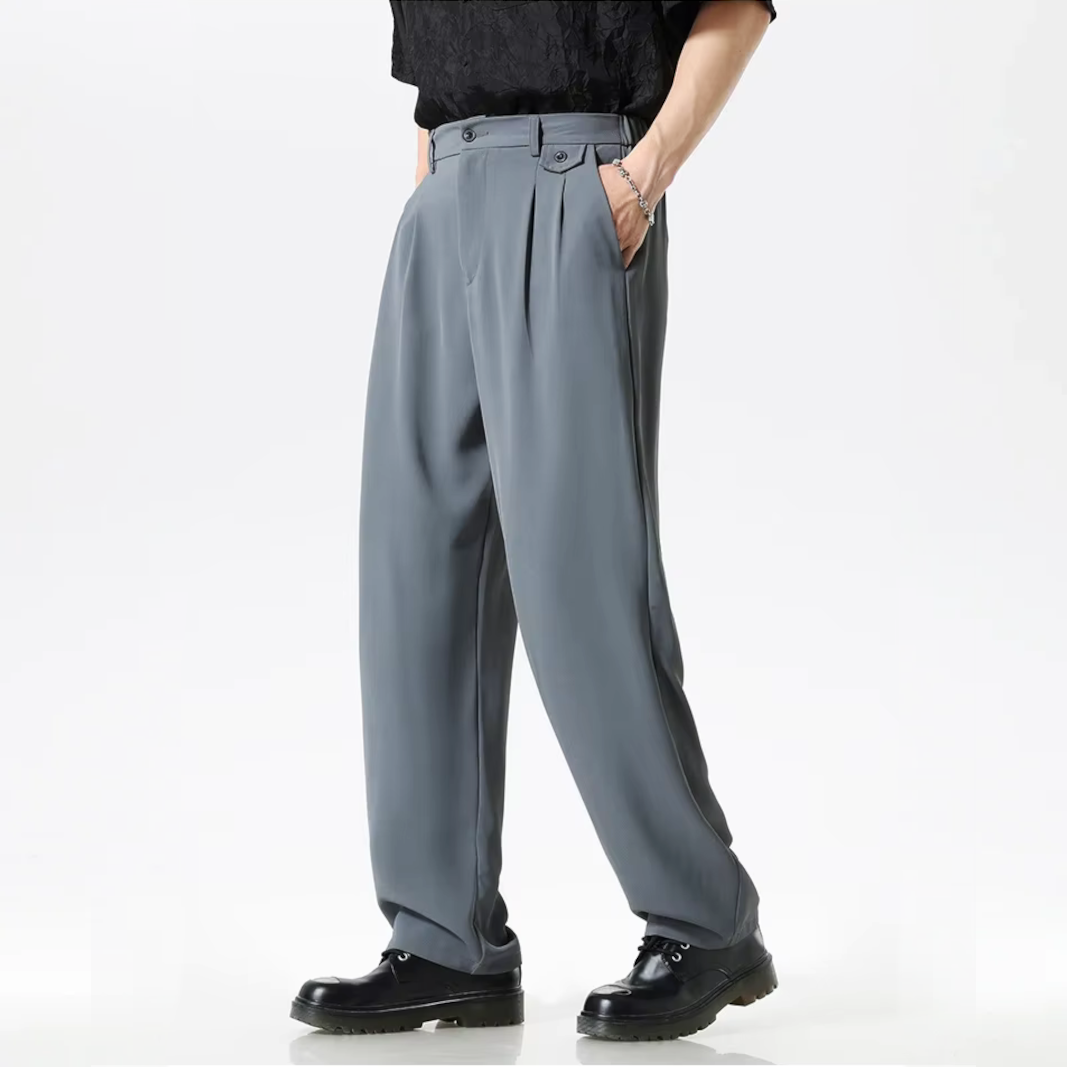 Vincent Relaxed Fit Pleated Pants