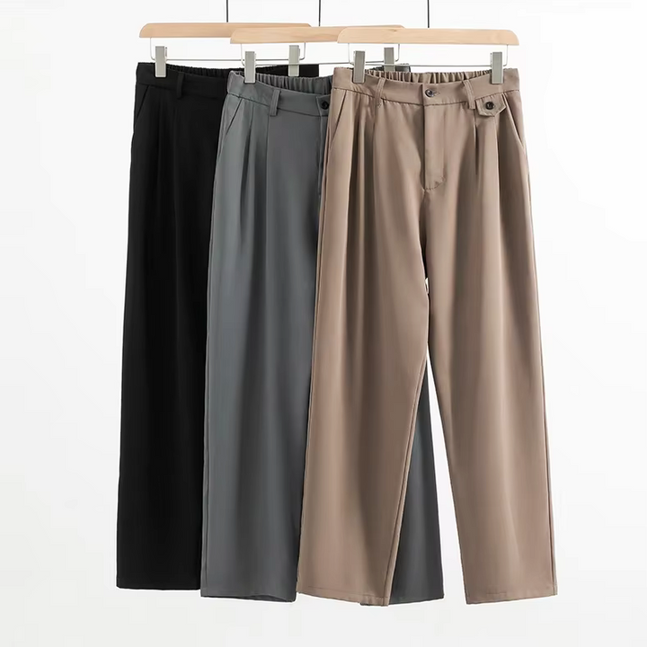 Vincent Relaxed Fit Pleated Pants