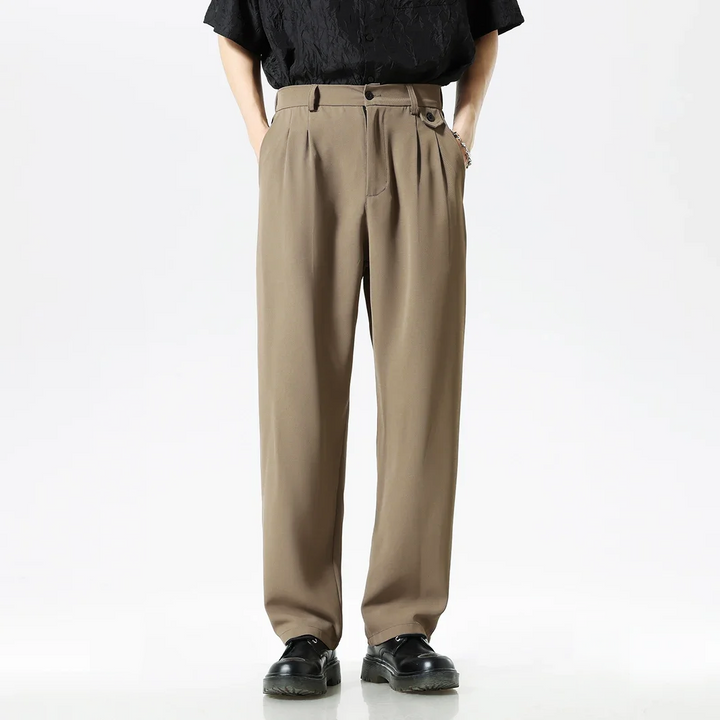 Vincent Relaxed Fit Pleated Pants