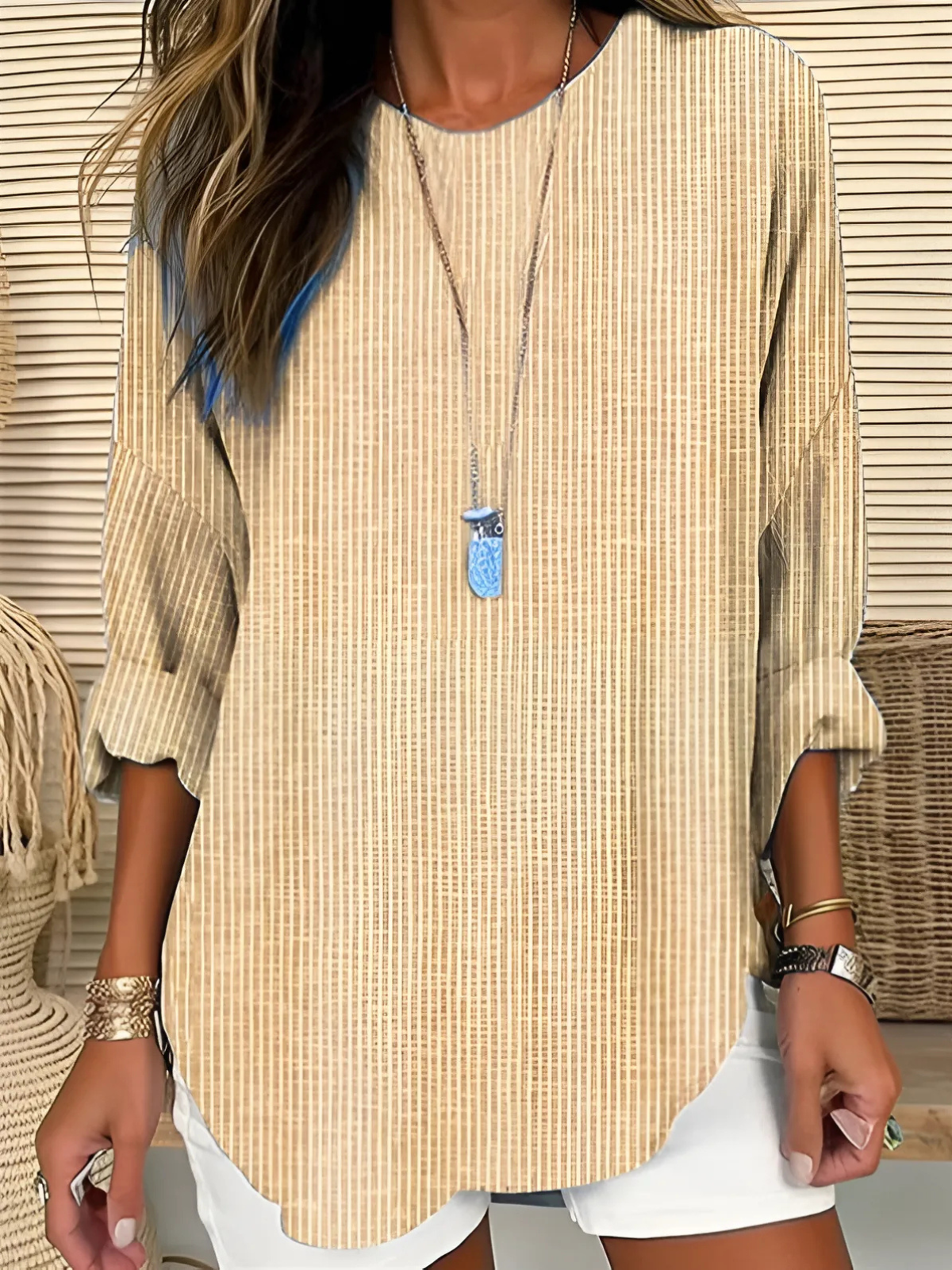 Trendy Striped Blouse