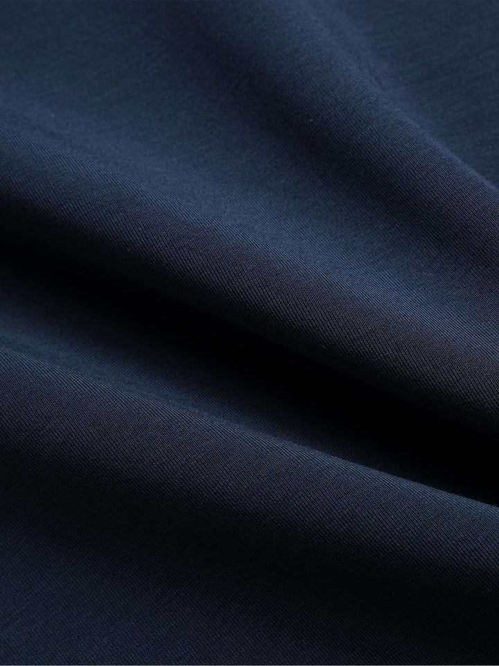 Modal Blend Long Sleeve Half Zip Polo