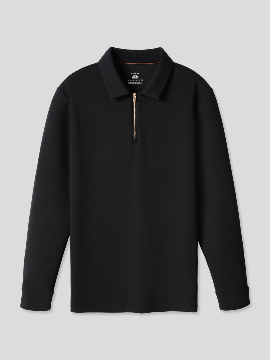Modal Blend Long Sleeve Half Zip Polo