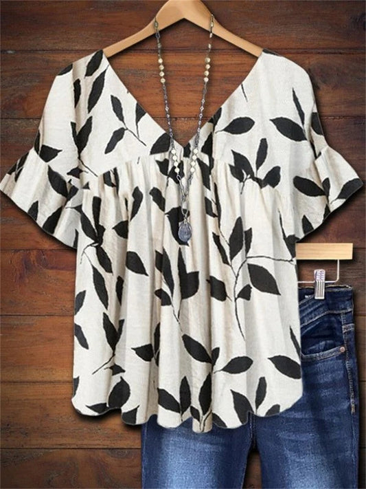 Ruffled Leaf Top