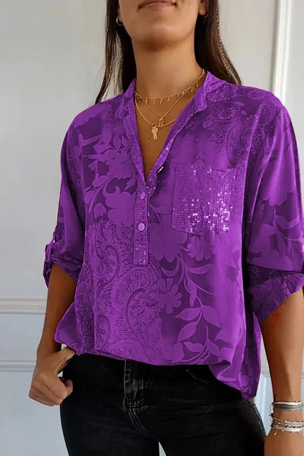 Elegant Sequin Top