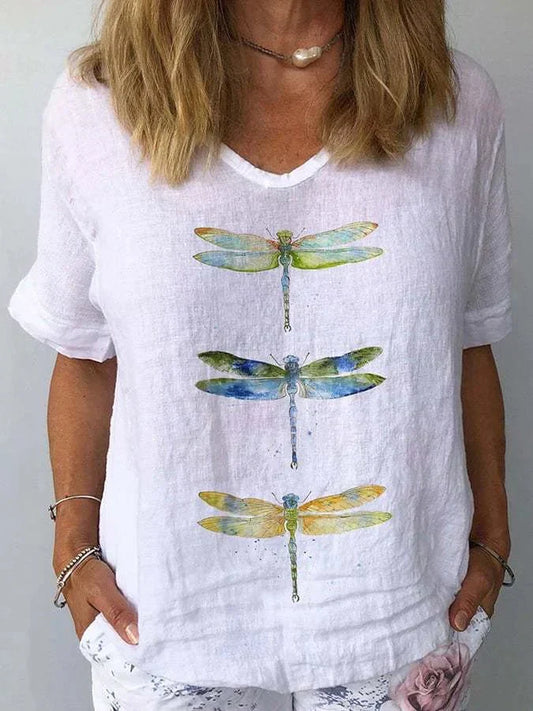 Retro V-Neck Top