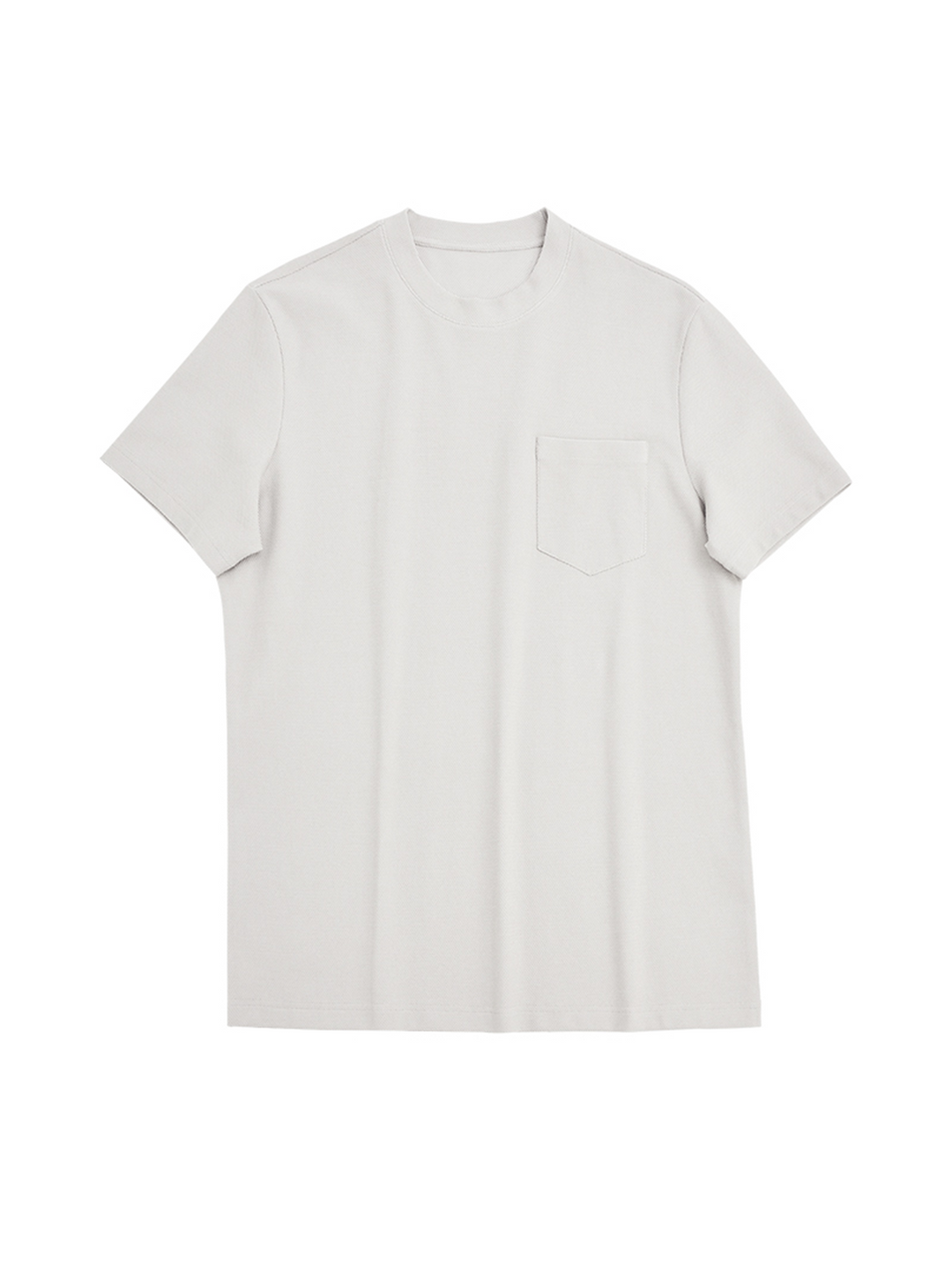 BreezeLuxe Breathable Piqué Crew Neck Short Sleeve Tee