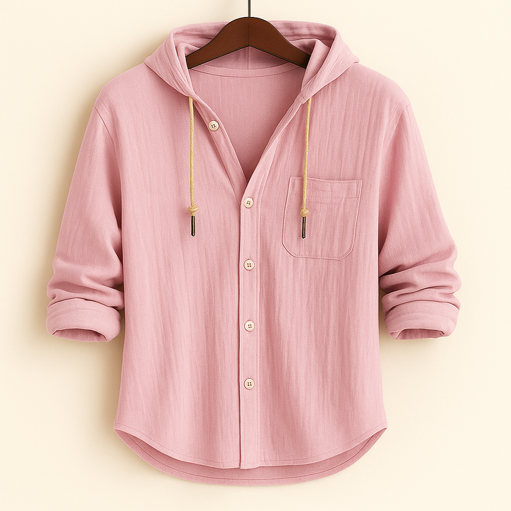 GEORGE | LUXURY SOFT COTTON SHIRT WITH HOOD