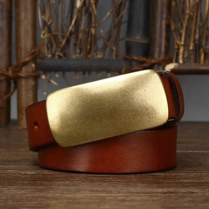 Harrision Forged Brass Leather Belt