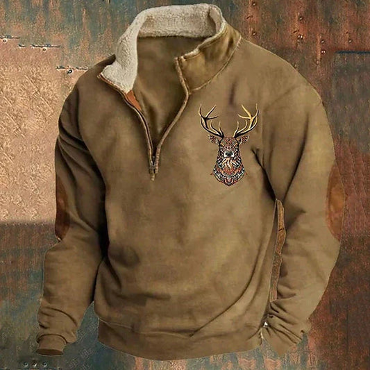 DAVID | SWEATER WITH DEER DETAIL