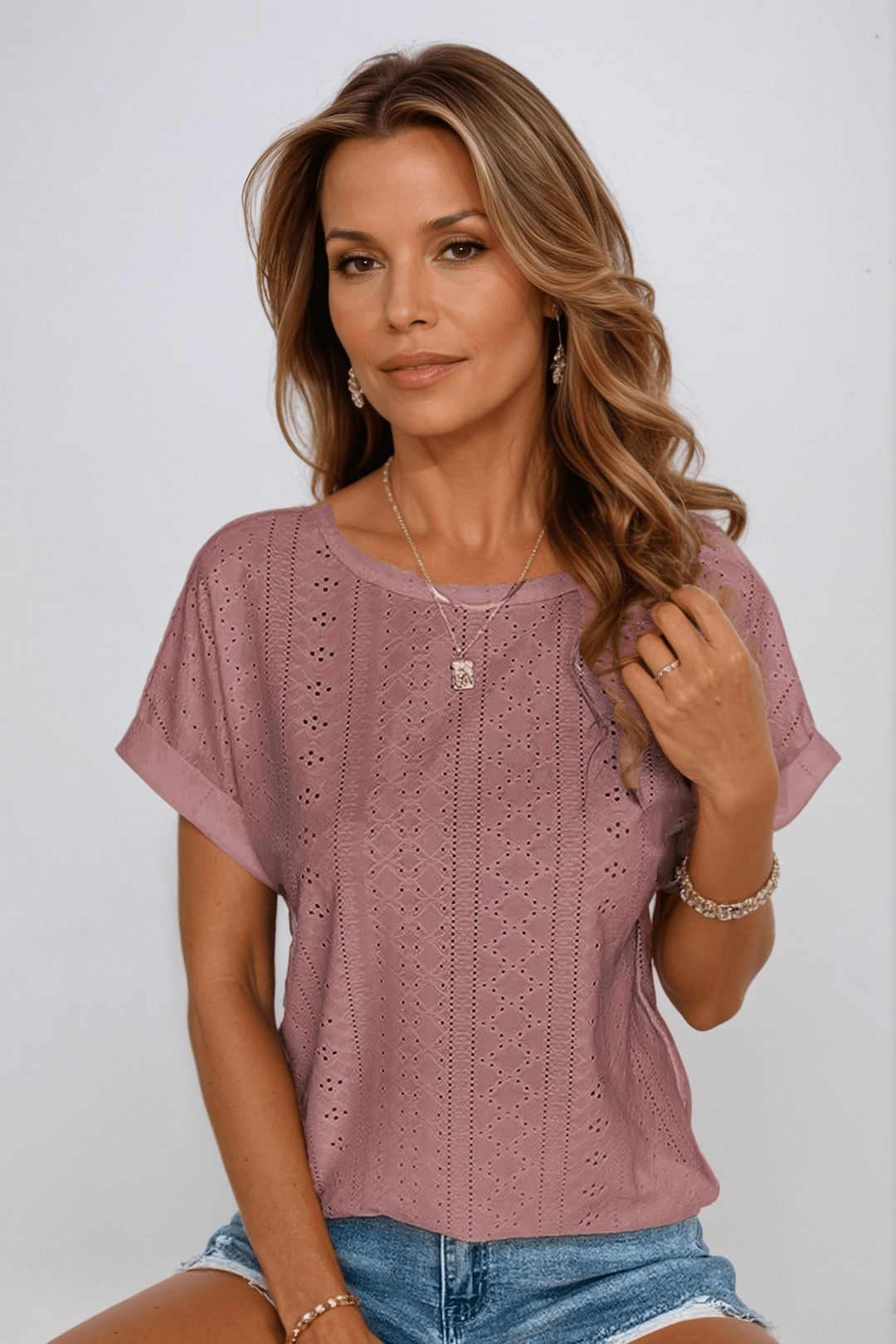 Oceanview Eyelet Top